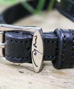 Alternative view of Lanières éperons en cuir Dy'on