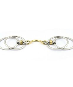 Mors quatre anneaux à rouleaux avec passage de langue JUMP'IN