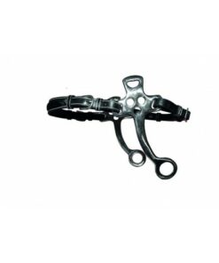 Hackamore cuir branches courtes et plates jump'in