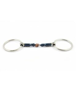 Mors Blue Steel double brisure et incrustation cuivre Jump'in