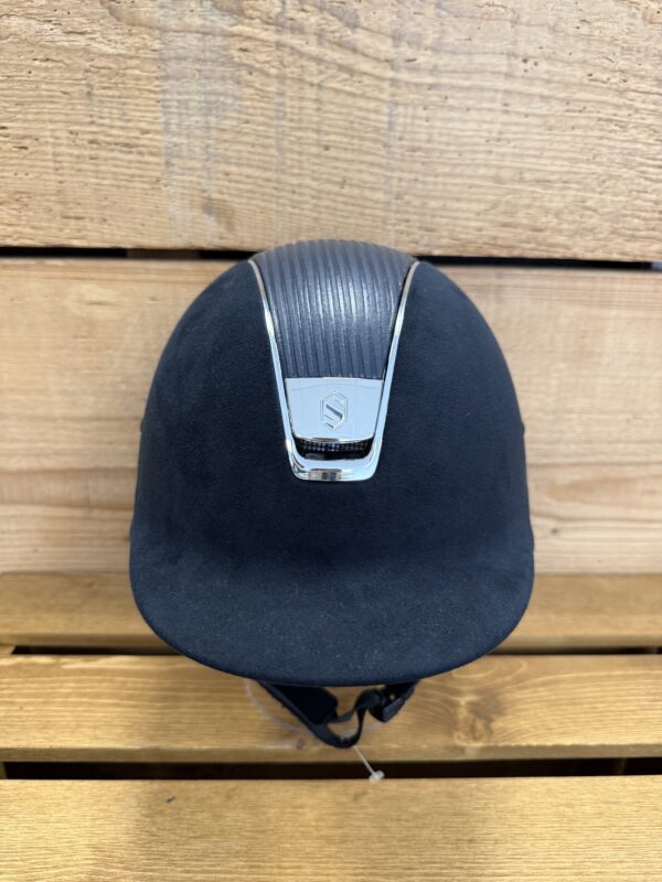 casque shadow premium alcantaru bleu cuir bleu taille M