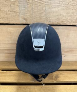 casque shadow premium alcantaru bleu cuir bleu taille M