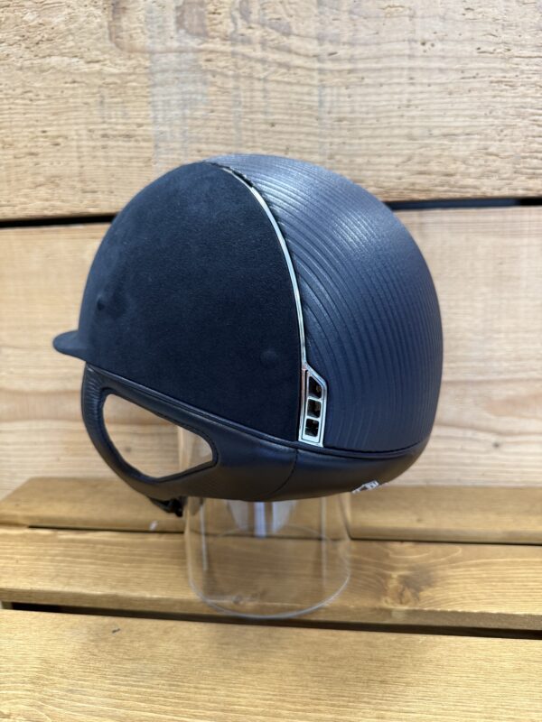 casque shadow premium alcantaru bleu cuir bleu taille M – Image 3
