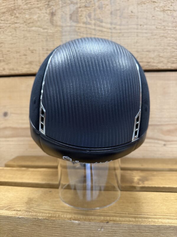 casque shadow premium alcantaru bleu cuir bleu taille M – Image 2